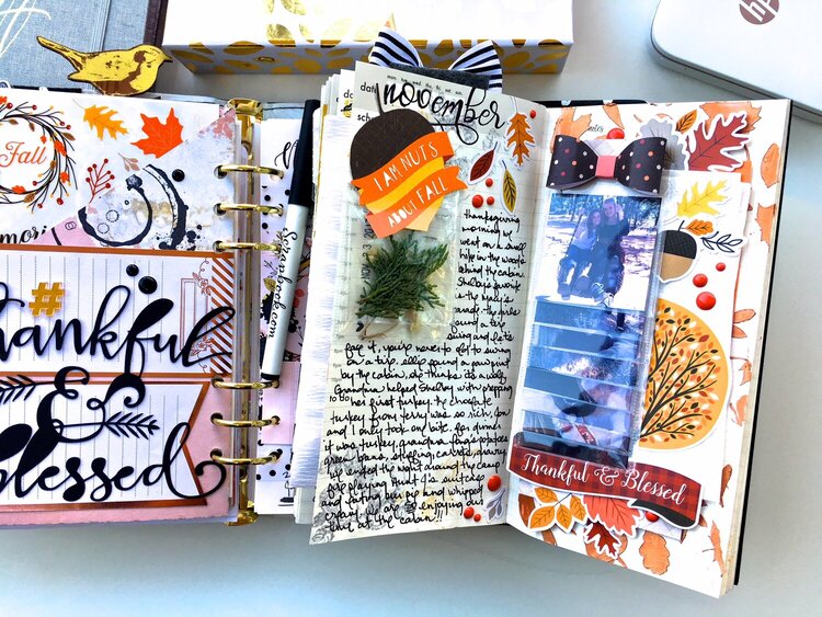Thanksgiving Day Travelers Notebook Layout