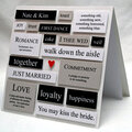wedding word collage card