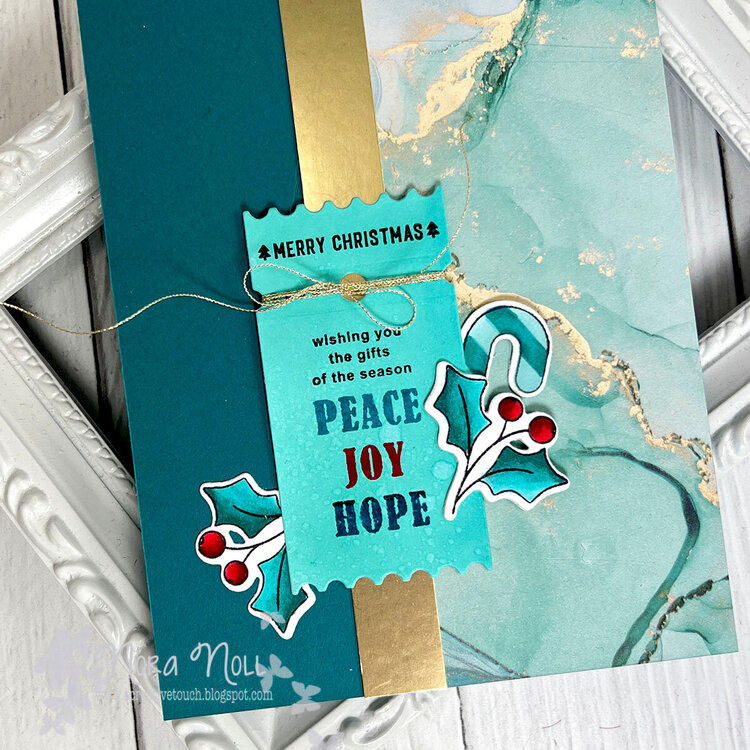 Peace Joy Hope Christmas Card