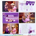 Disney pocket page (two sides!): Meeting Rapunzel 