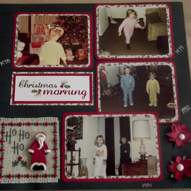 Vintage Christmas Morning Page 1 Layout