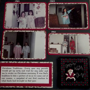 Vintage Christmas Morning Page 2 Layout