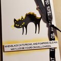 Black Cat Card - front