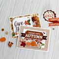 "i love fall" card set