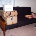 my $25 futon from craigslist...