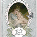Vintage Blue Mother Card