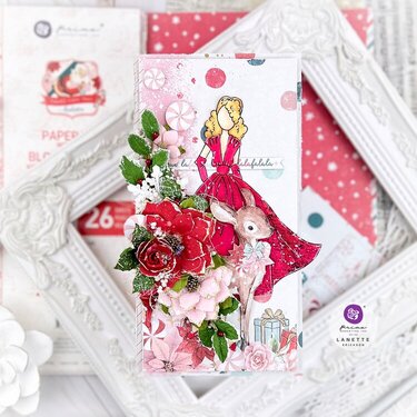 Christmas Tag with Julie Nutting doll by Lanette Erickson