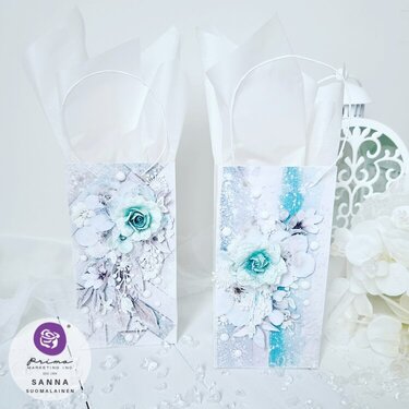 Aquarelle Dreams Inspiration- Gift bags by Sanna Suomalainen