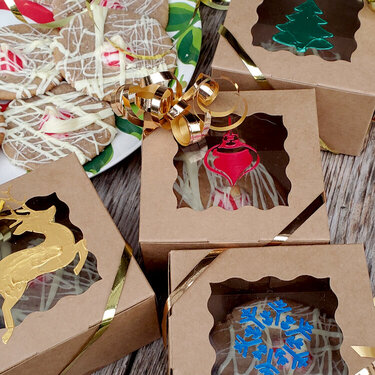 Stencil Decorated Gift Boxes