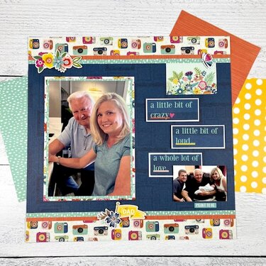 12x12 Father&#039;s Day Scrapbook Page