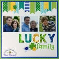 Lucky Family Scrapbook Layout