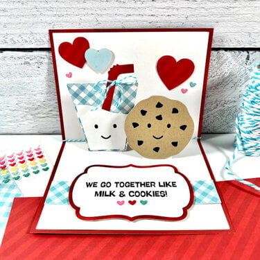 Milk &amp; Cookies Valentine&#039;s Day Card