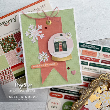 Spellbinders - Make It Merry Collection - 8.5 x 11 Paper Pack