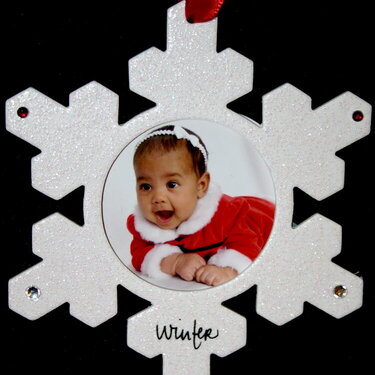 Aaliyah&#039;s snowflake Ornament 08