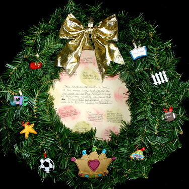 Christmas Family Wreath