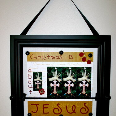 Christmas is about Jesus Wall hanging