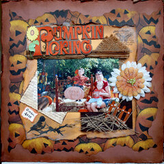 Pumpkin Patch, card stock courtesy of the Paper Butterfly & Melinda Gossage.