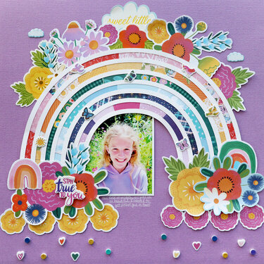 Rainbow Layout by Paige Evans