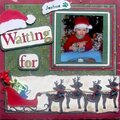 Double page layout: Waiting for Santa