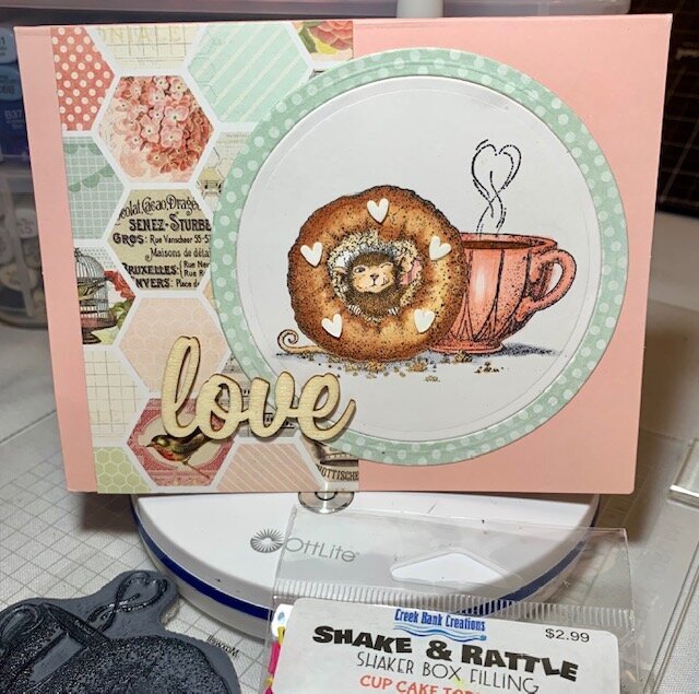 House Mouse Donut and Coffee Card
