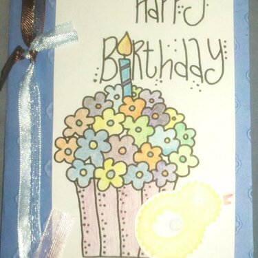 Happy Birthday (cupcake card)