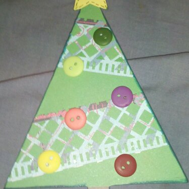 Lacy Christmas Tree Card