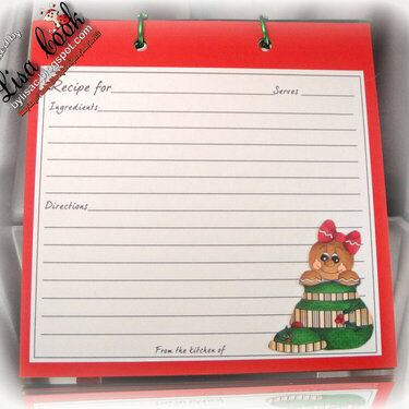 Gingerbread Recipe Book (recipe card)