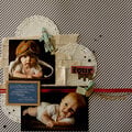 4 Month Scrapbook Page