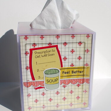 Feel Better Tissue Box by Rae Barthel