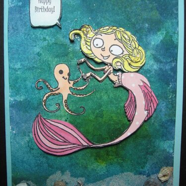 Mermaid Happy Birthday