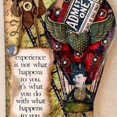 Experience - Tim Holtz Inspired Tag