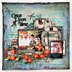 "Once Upon A Time" DT work Creative Embellishments and Flying Unicorn