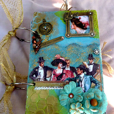 Off to the Races Graphic 45 mixed media journal  NSD Crafters Choice Challenge