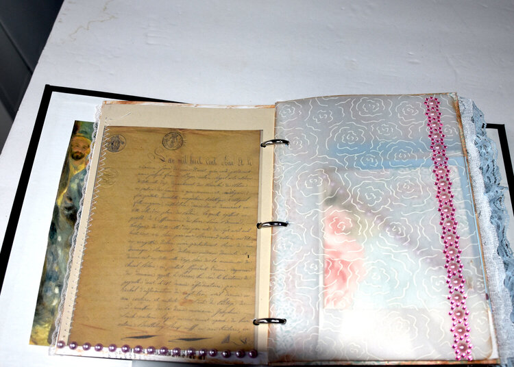 Shabby Chic binder junk journal
