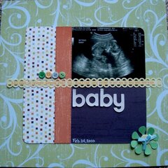 Baby's first scrapbook page
