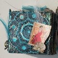 Artist Trading Block in Turquoise and Black