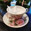 Rose cup candle