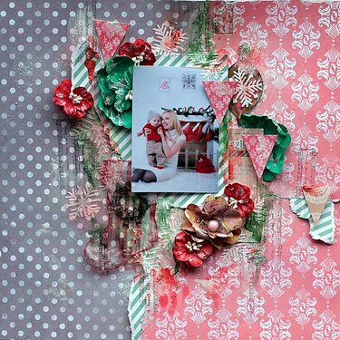 Christmas Layout  **7Dots Studio ** and Clear Scraps