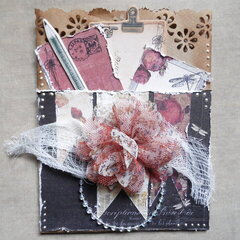 Shabby Chic Paper Bag Card