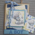 Baby Shower matching card & bag