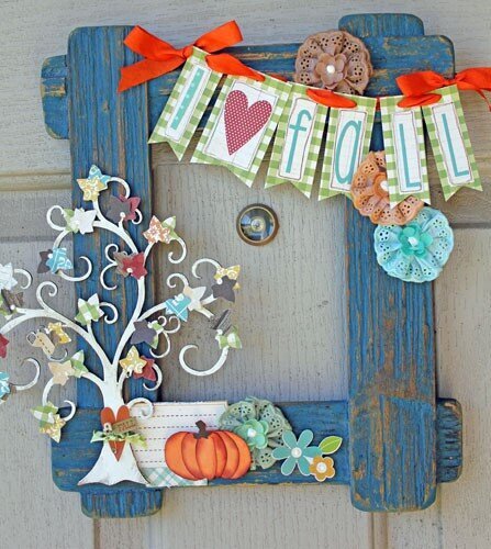 Fall Wreath with Birds of a Feather November Kit**