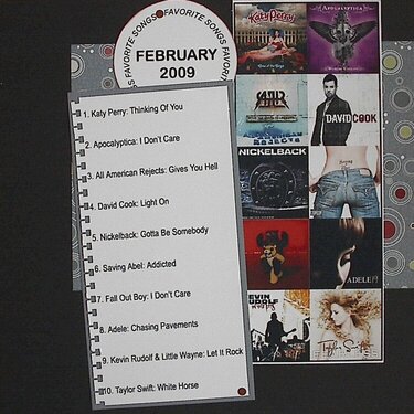 Favorite Songs February 2009