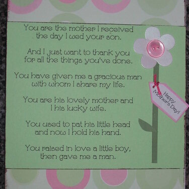 MIL Mother&#039;s Day card