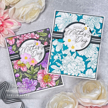 Peony Background Mother's Day cards