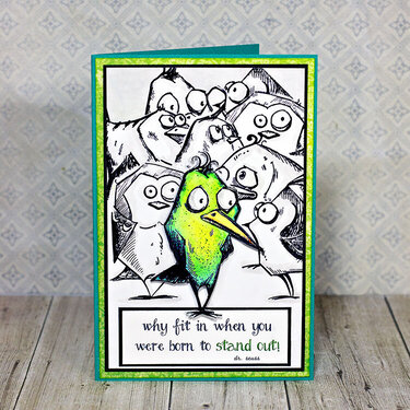 Crazy Bird Card
