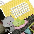 Doodlebug Kitten Smitten Layout by Mendi Yoshikawa