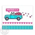 Sunny Studio Truckloads of Love Love Themed Card by Mendi Yoshikawa