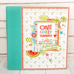 Pocket scrapbook album "One crazy summer".