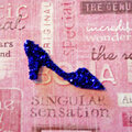Ladies Shoe made from card stock &amp; glitter