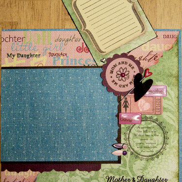 A MOTHER&#039;S LOVE ~ RIGHT SIDE W/TURNOUT JOURNAL CARD